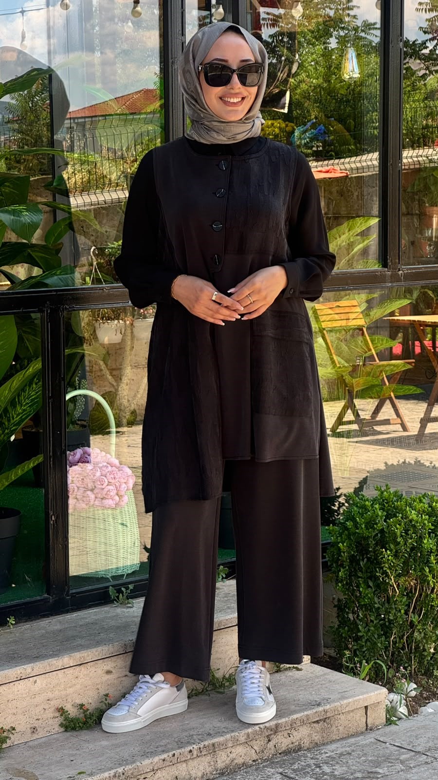 Nurcan Çetin Pantolonlu 3'lü Takım 26609