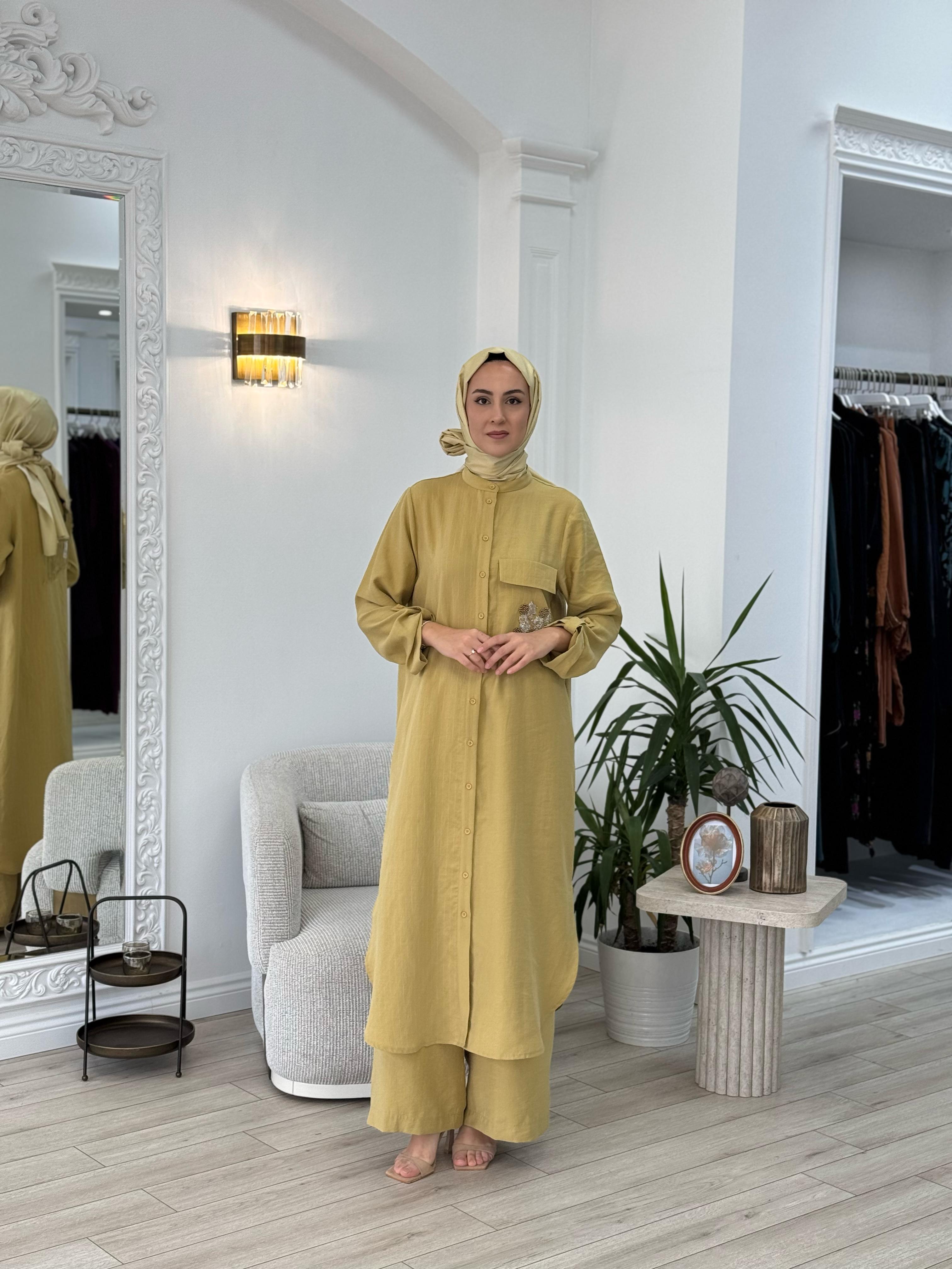 Nurcan Çetin Pantolonlu Takım Asit 25447