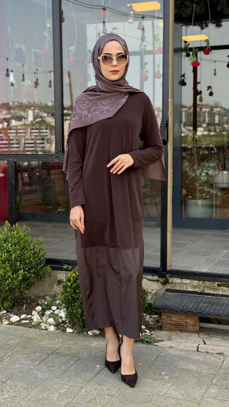 Nurcan Çetin Paraşüt Geçişli Elbise 26127