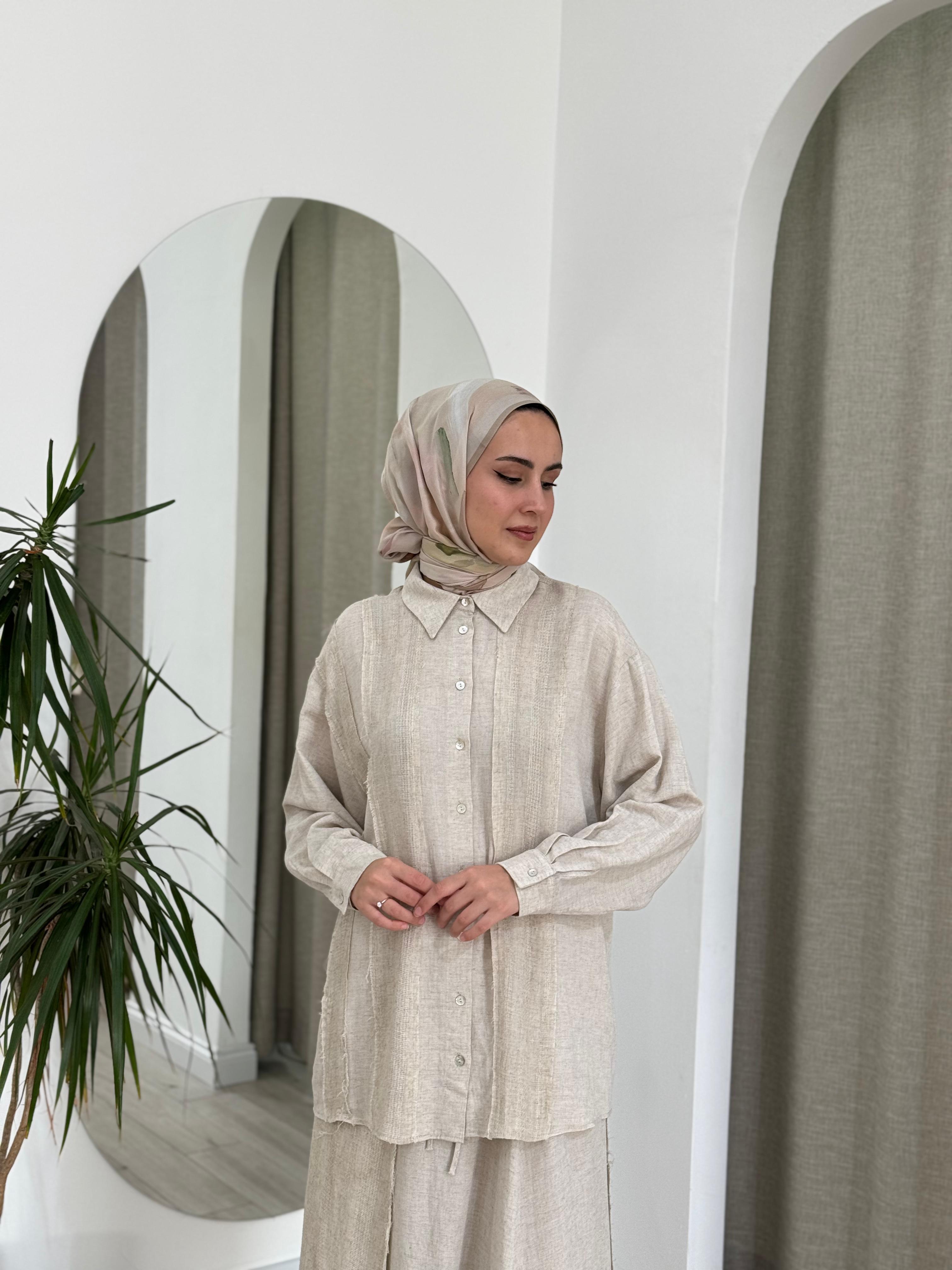 QOOQ Çakıl Gömlek 25ss219