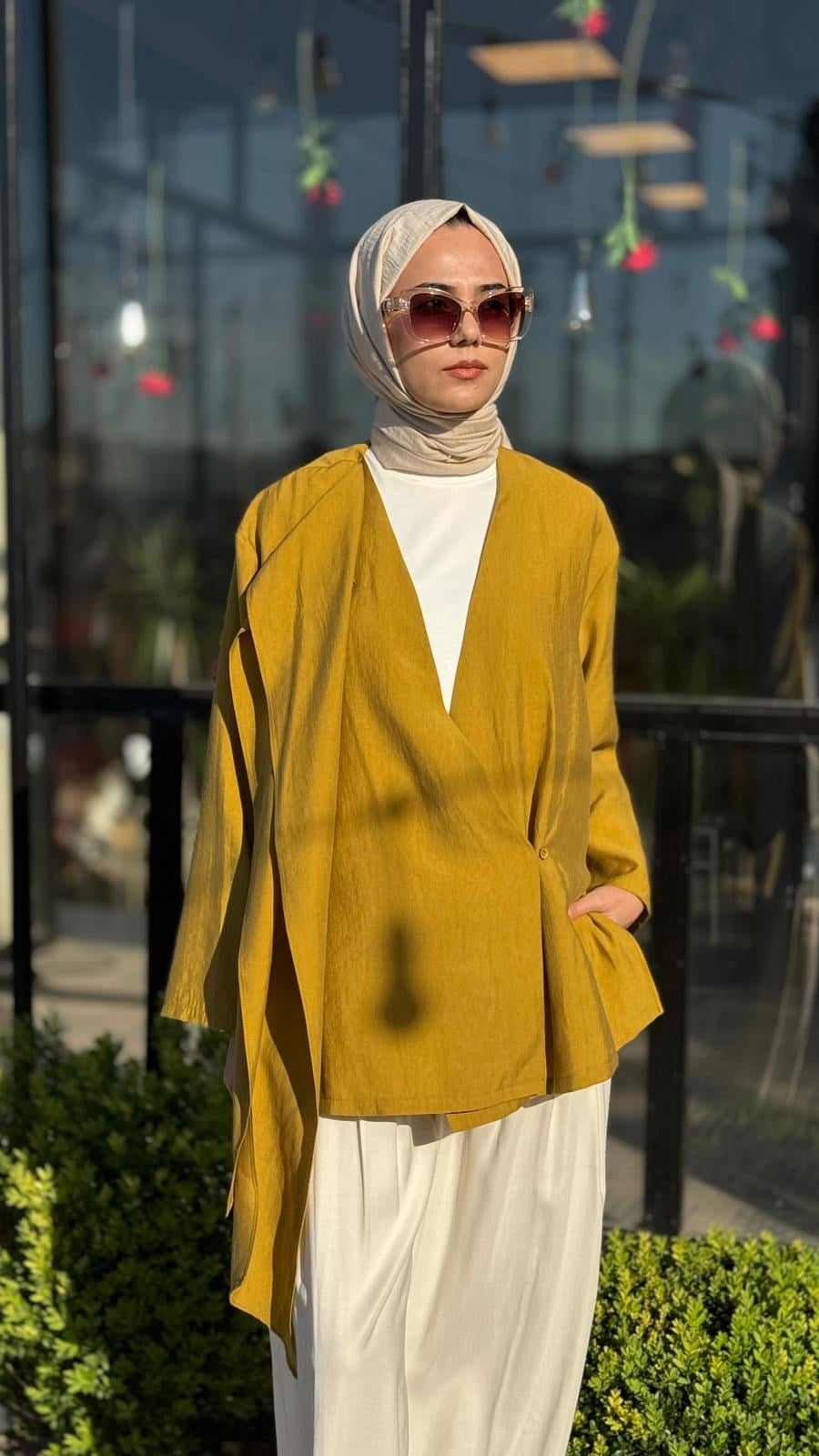 QOOQ Elix Kısa Kimono 26ss607