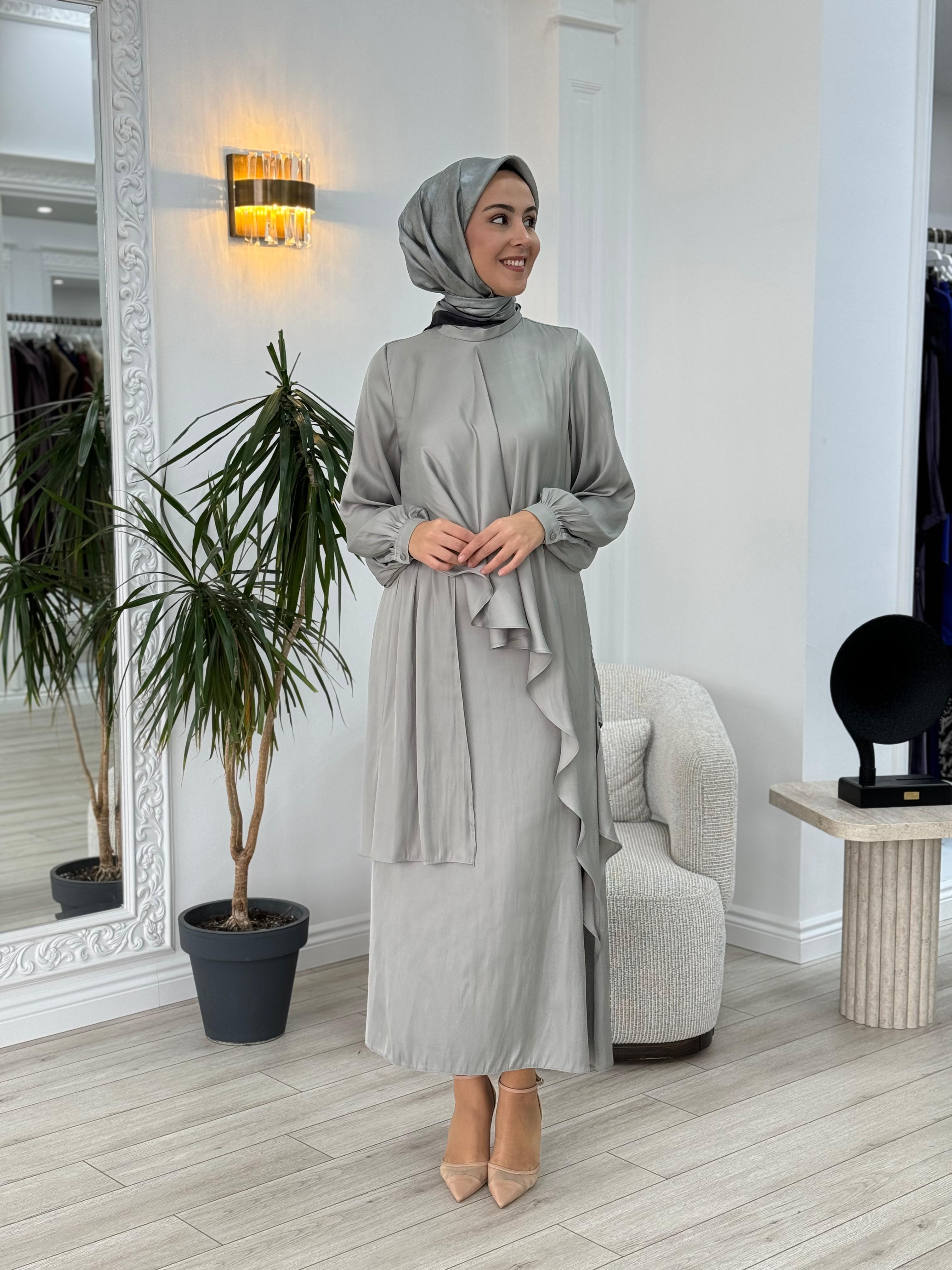 QOOQ Heavy Takım Gri 25fw204