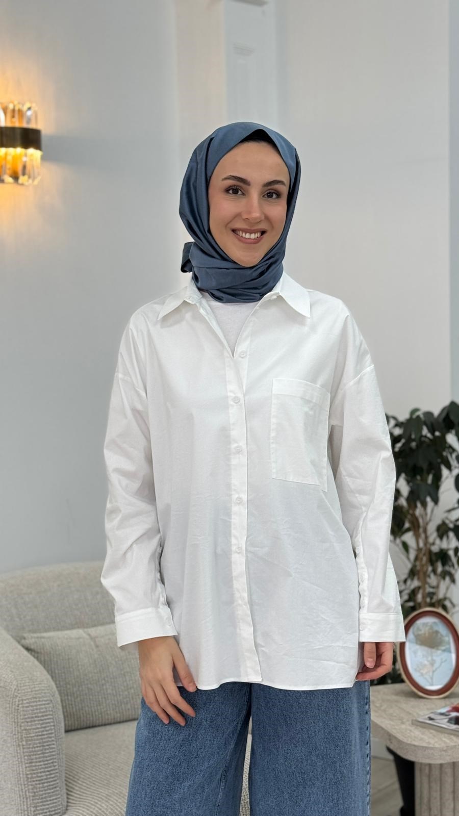 QooQ Holy Oversize Gömlek 26ss217