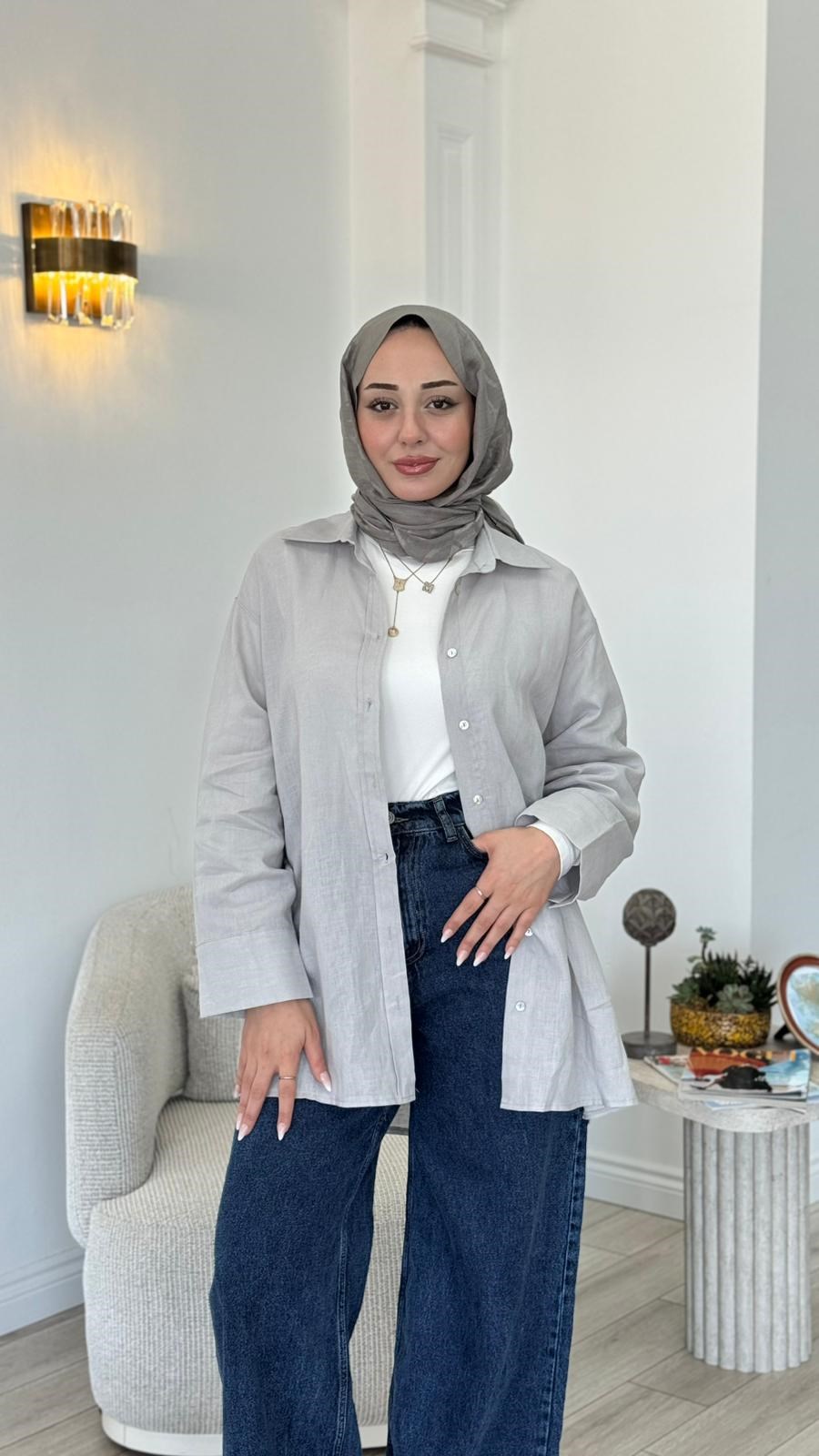 QOOQ Lin Gömlek 25ss212
