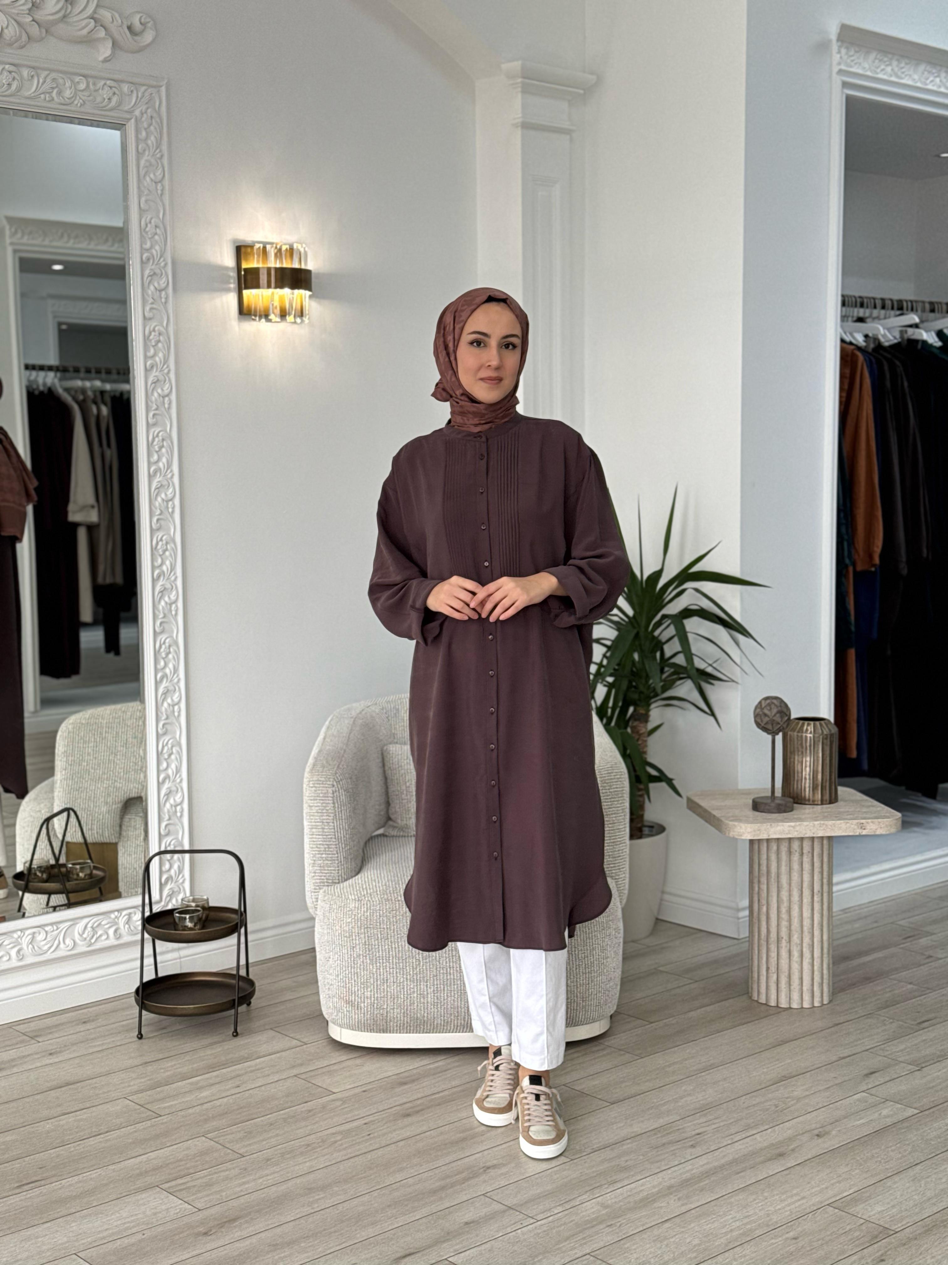 QOOQ Ruvo Gömlek Kahverengi 25ss202