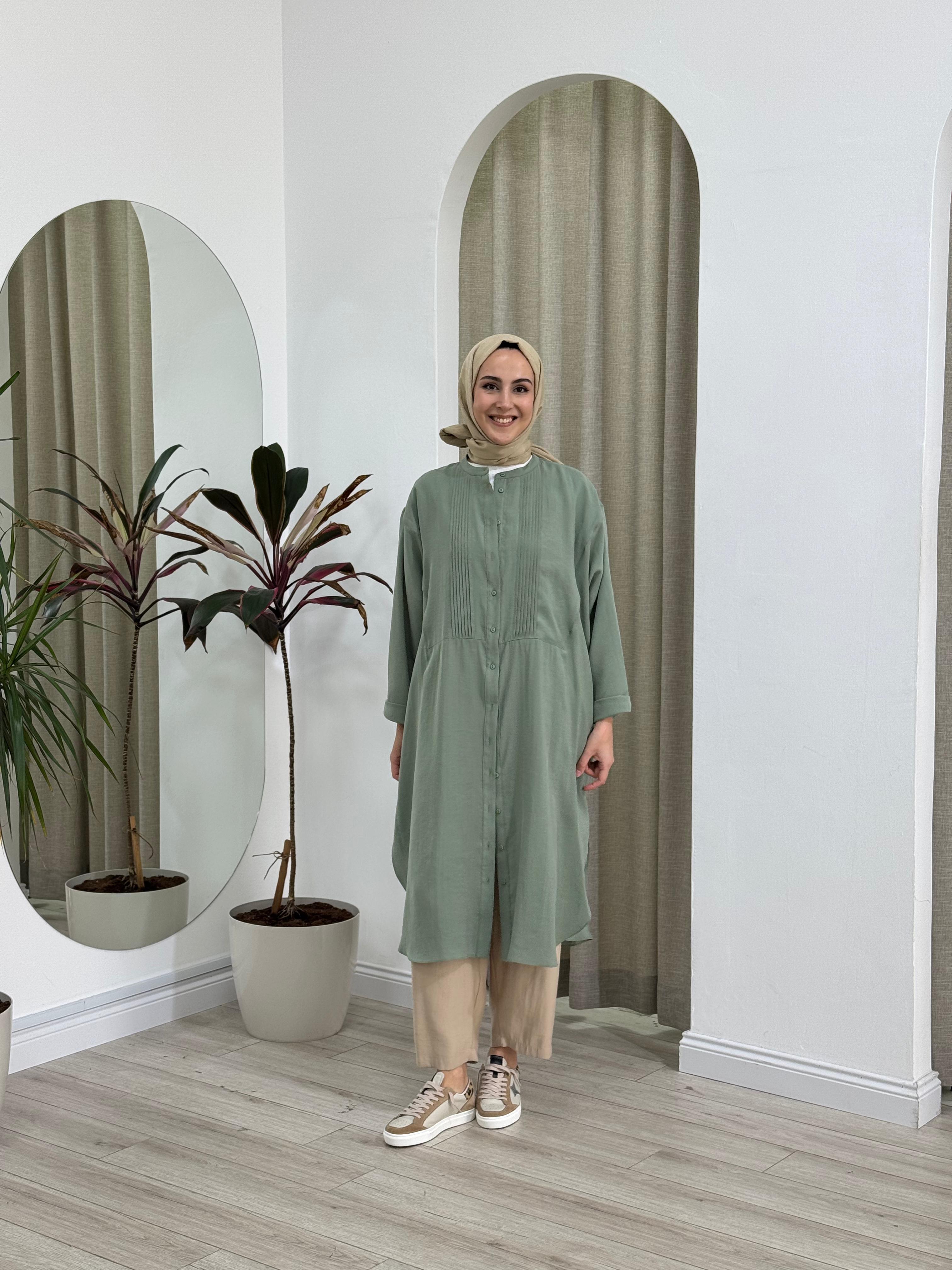 QOOQ Ruvo Gömlek Yeşil 25ss202