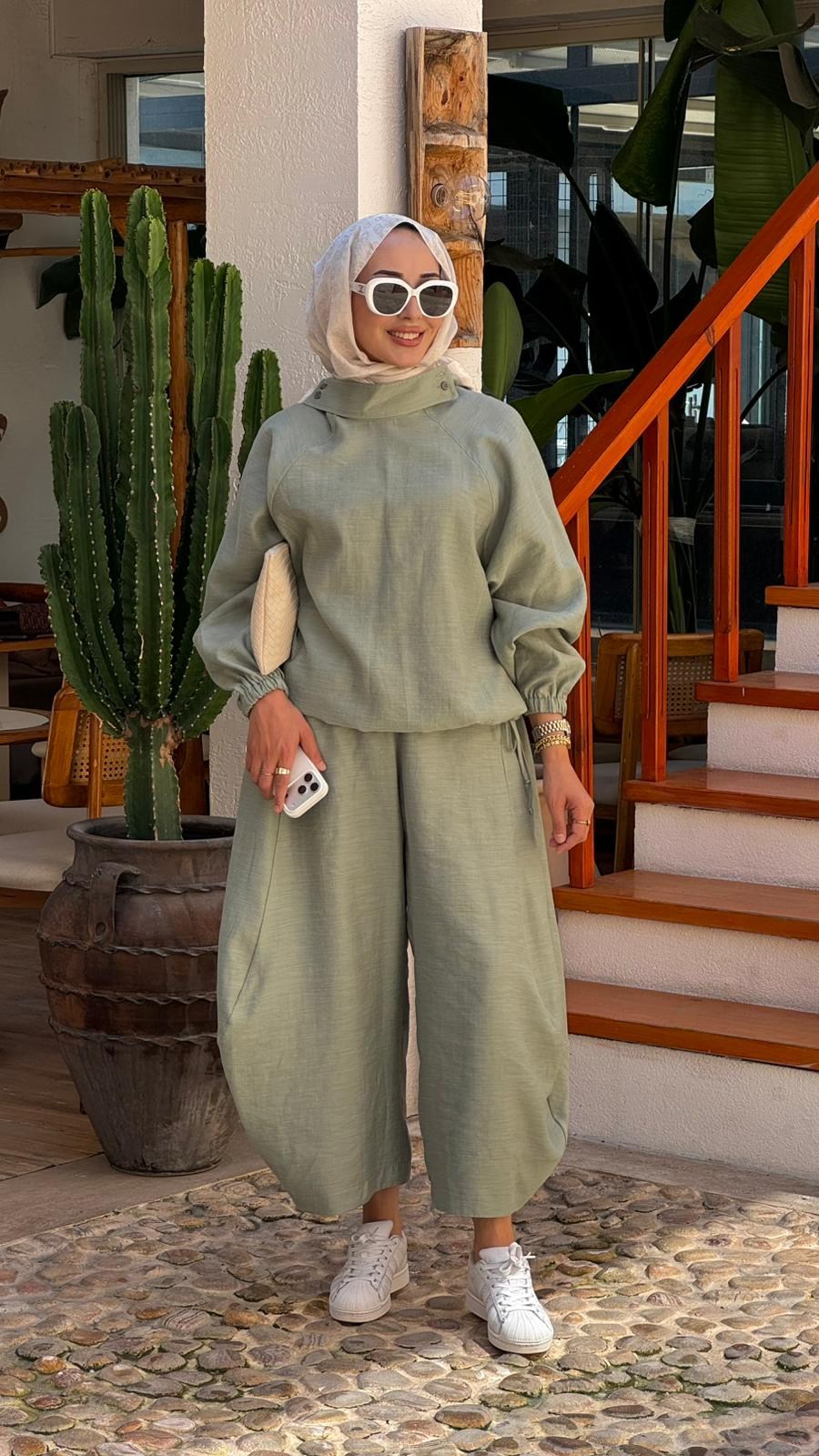 QOOQ Sasha Bluzlu Pantolon Takım 26ss205