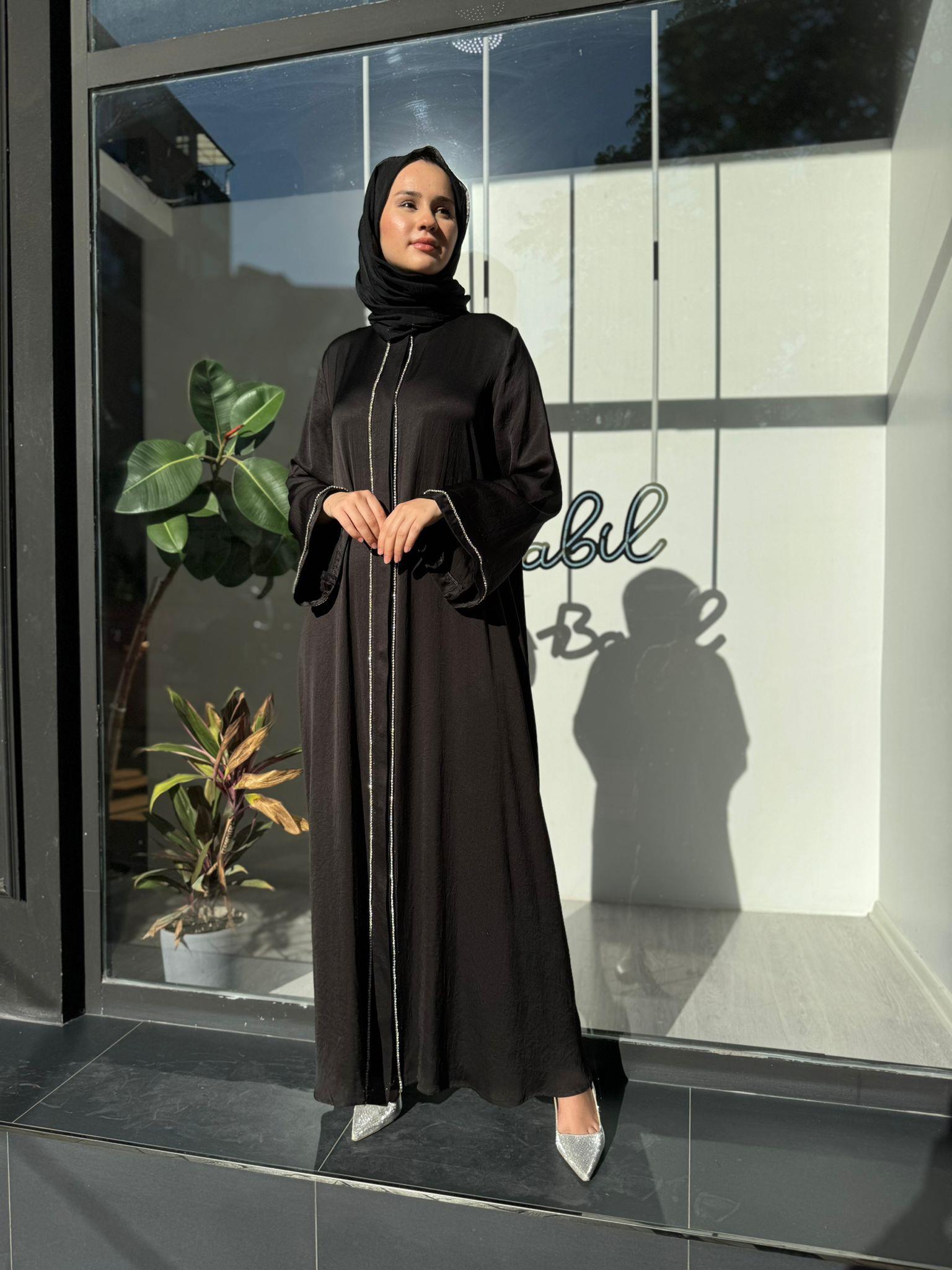 Senna Chicago Abaya Siyah sd242042045005