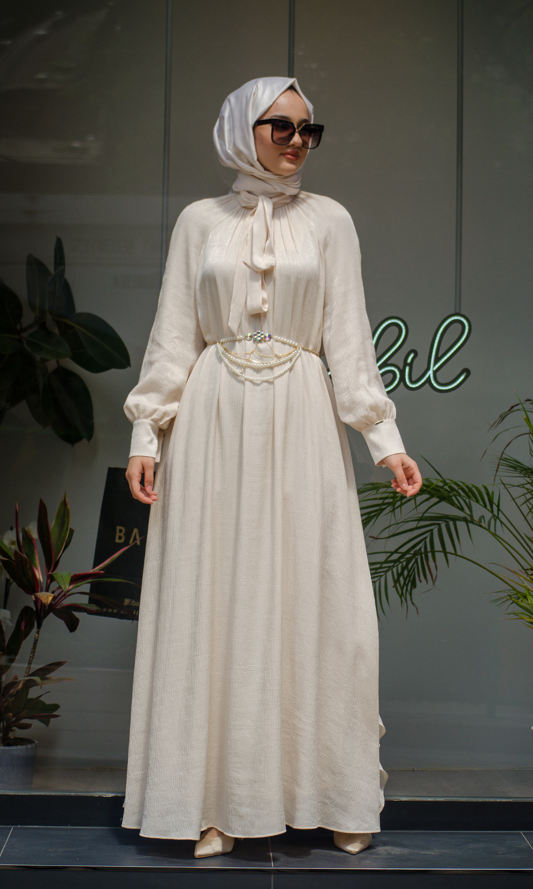 Senna Emma Dress Ekru sd241041030092