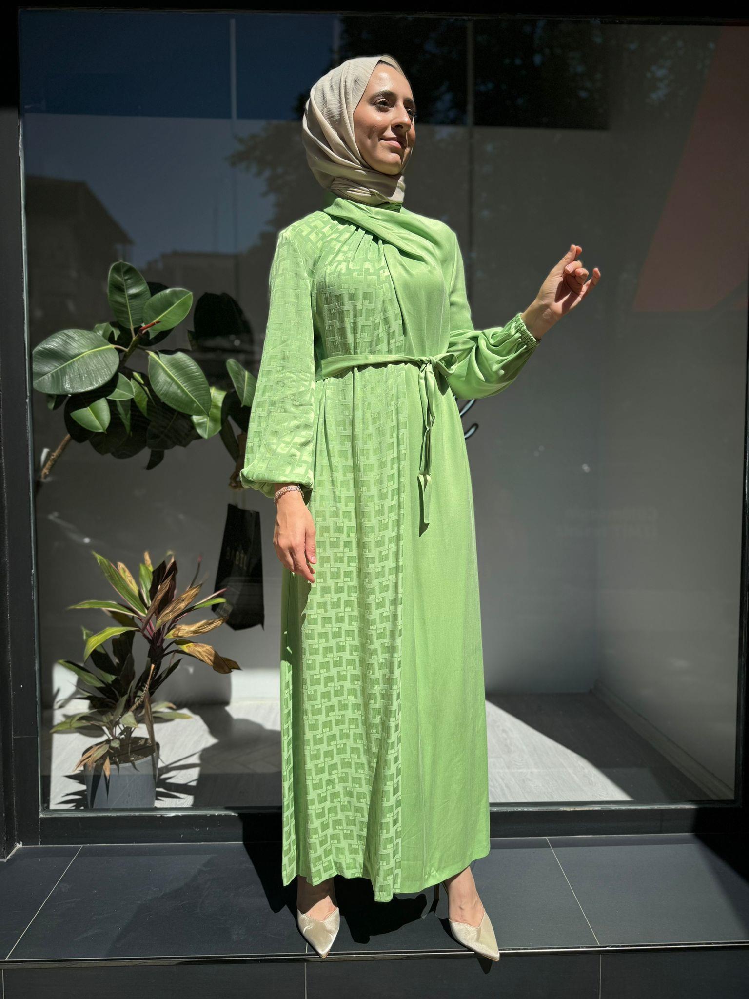 Senna Kendrick Dress Fıstık Yeşili sd242042030016