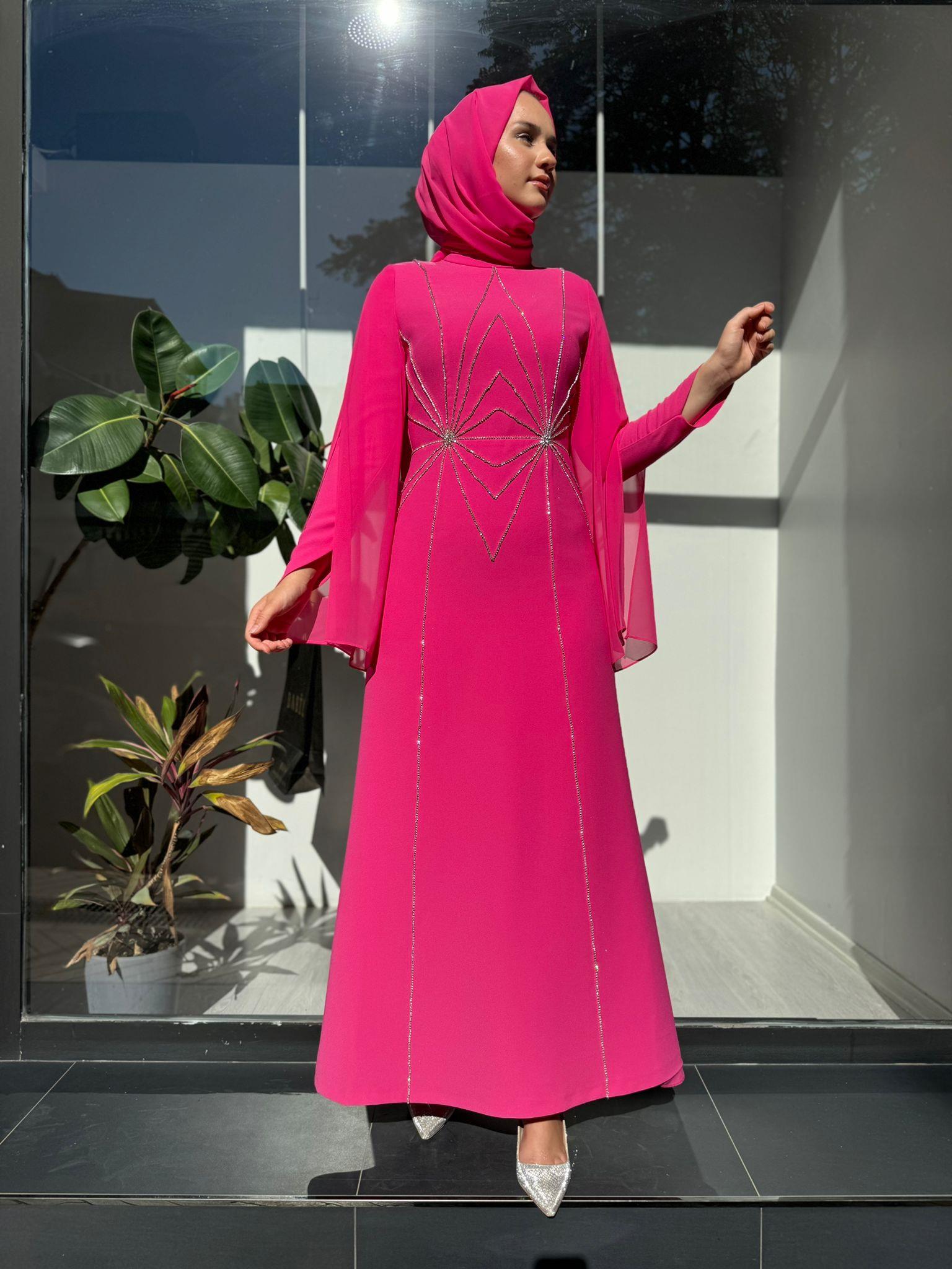Senna Orchid Dress Fuşya sd242042030017