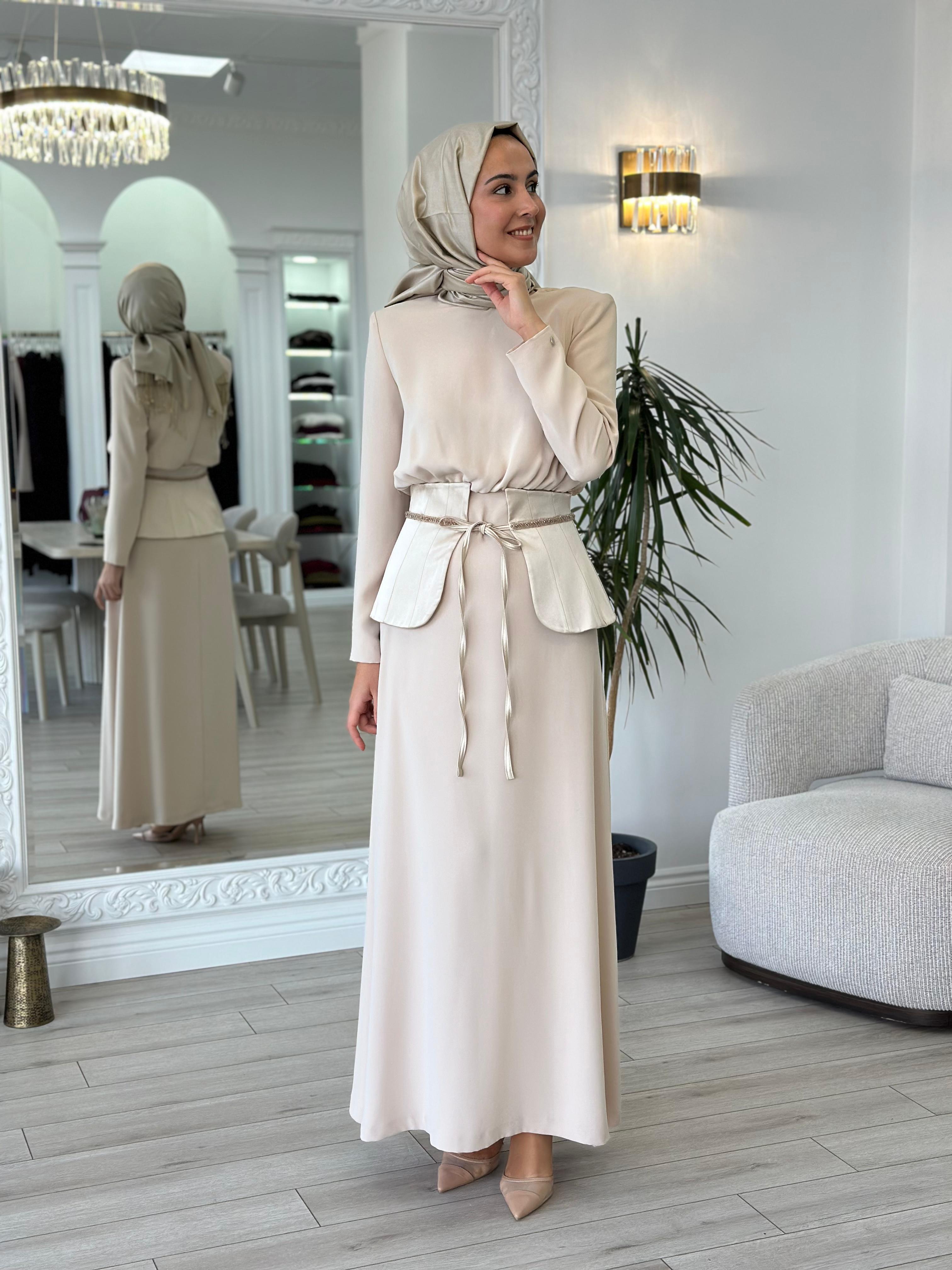 Senna Zena Dress Bej sd242042030033