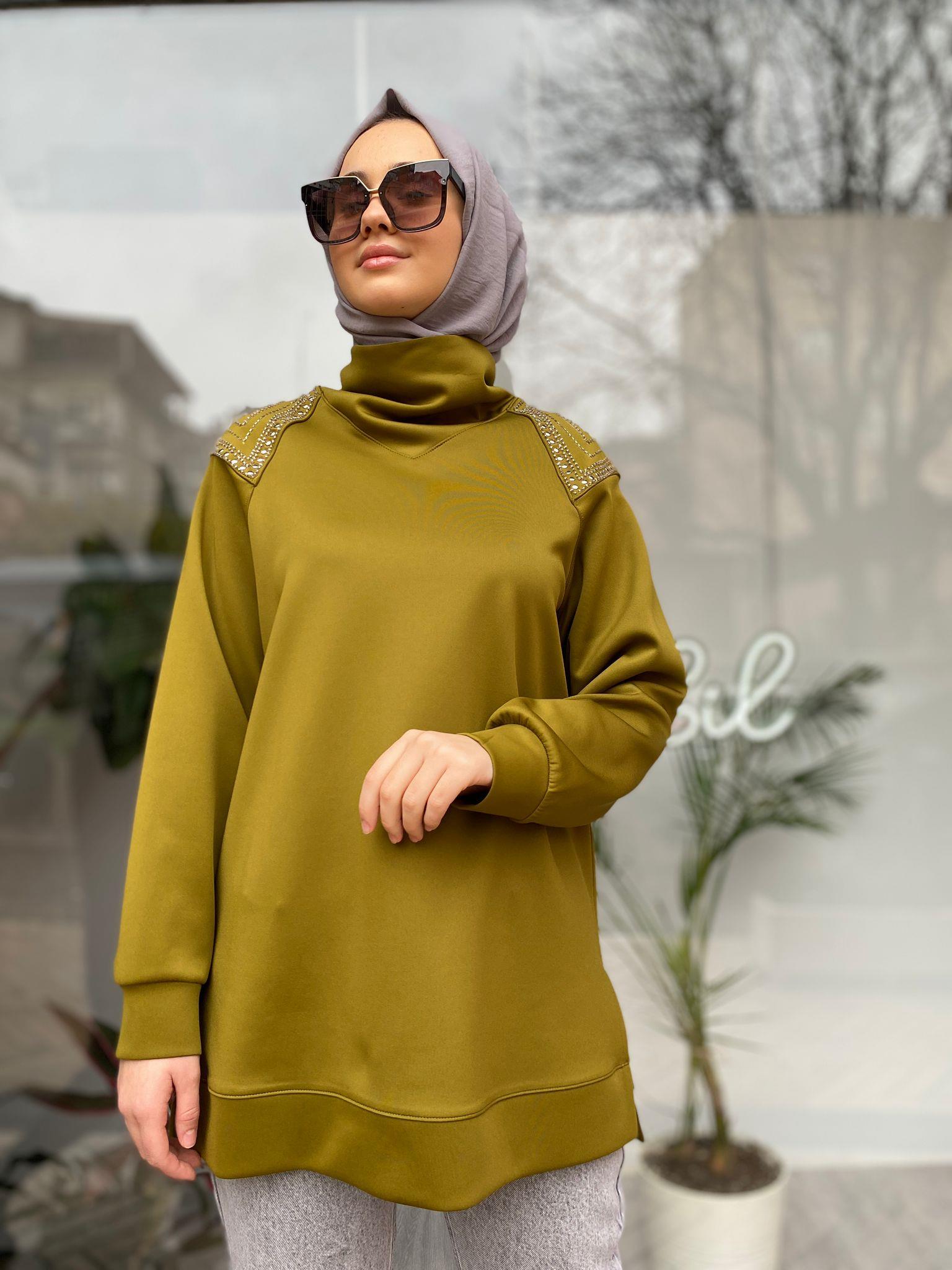 Venove Drew Sweat Haki 24fwswe0017 Babil Butik
