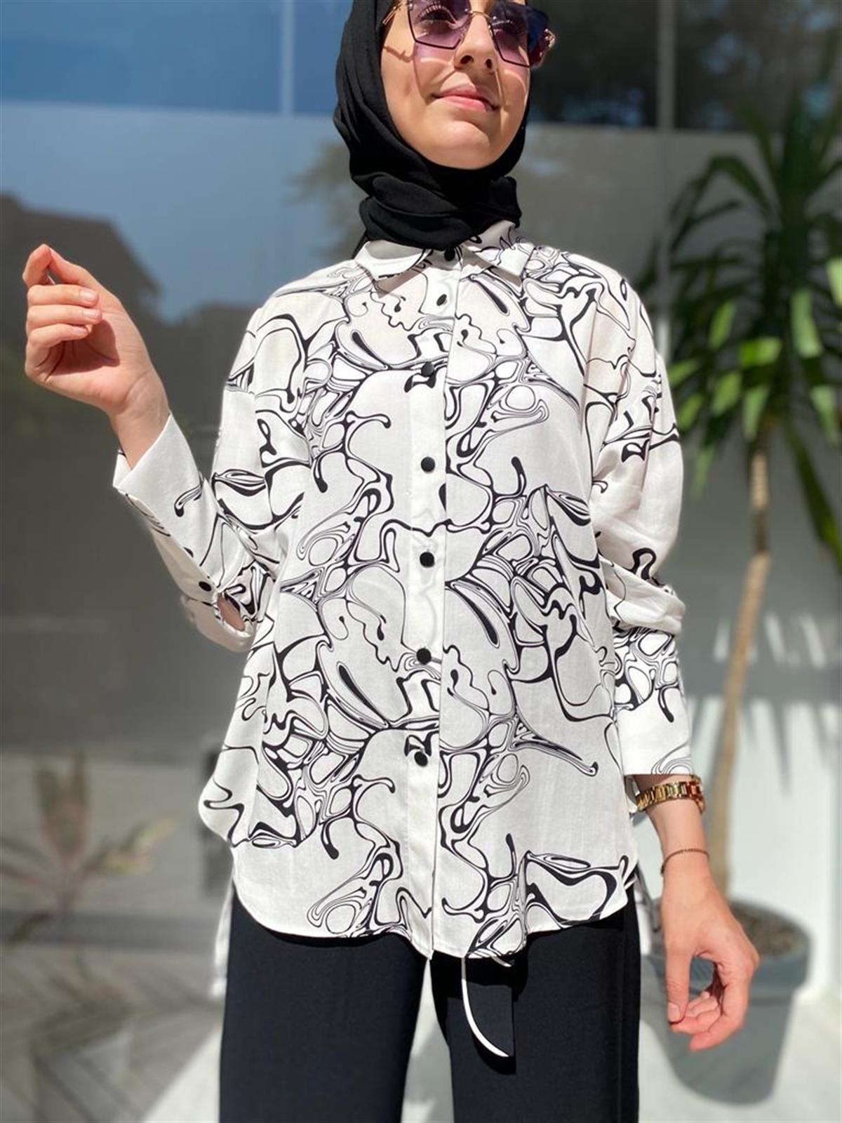 Venöve Gabela Beyaz Gömlek 23SSGOM0014