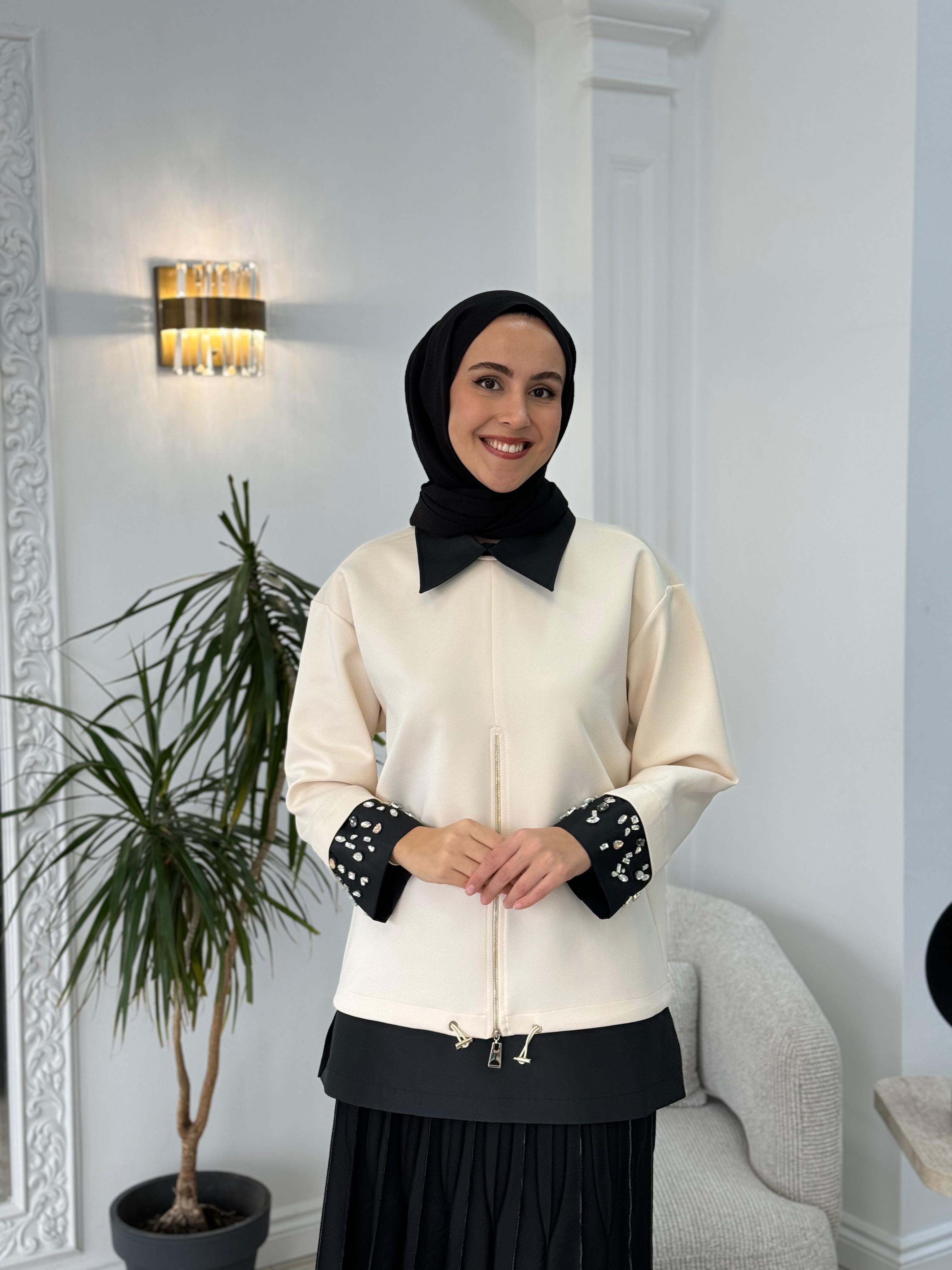 Venöve Meira Sweat Ekru 25fwswe0014