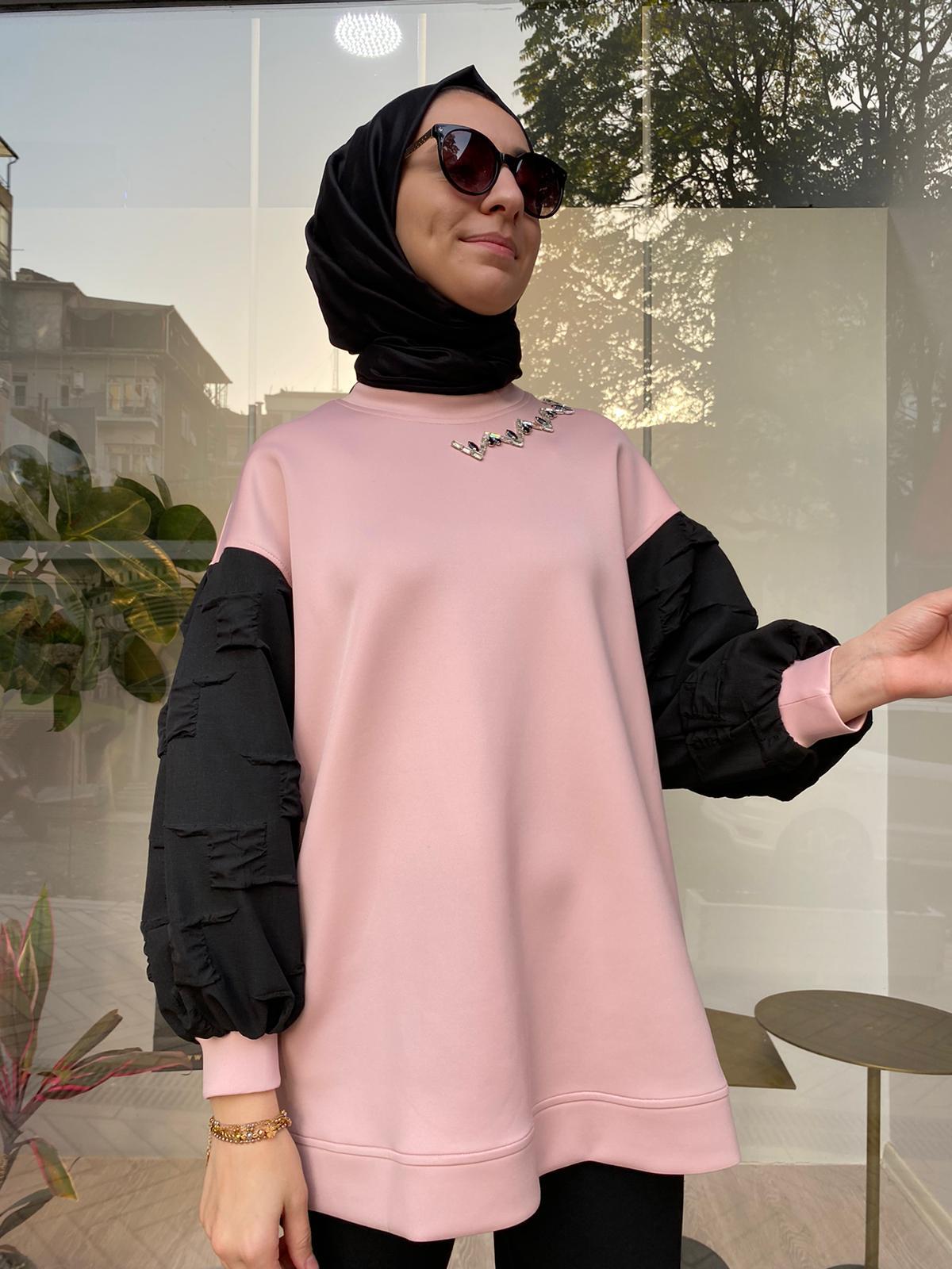 Venöve Powe Sweat Pembe 24fwswe0009