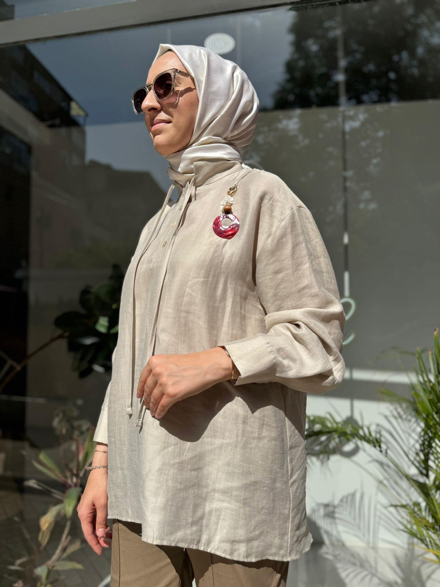 Venöve Rode Tunik Bej 24sstun0004