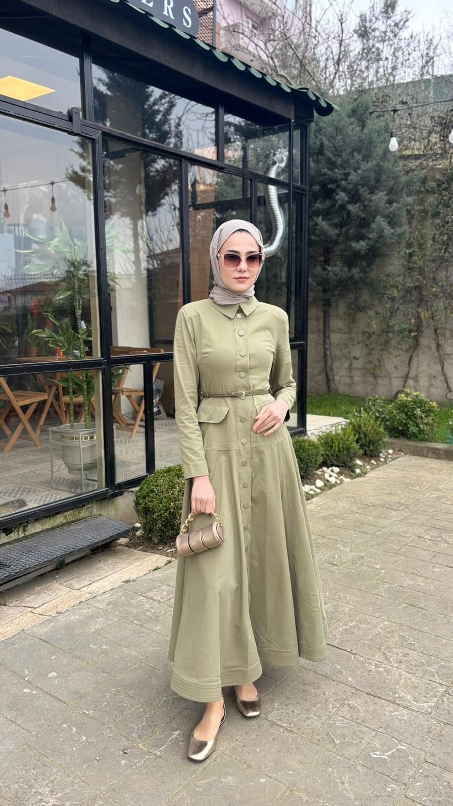 VUU Belden Oturtmalı Denim Elbise 26ss5030