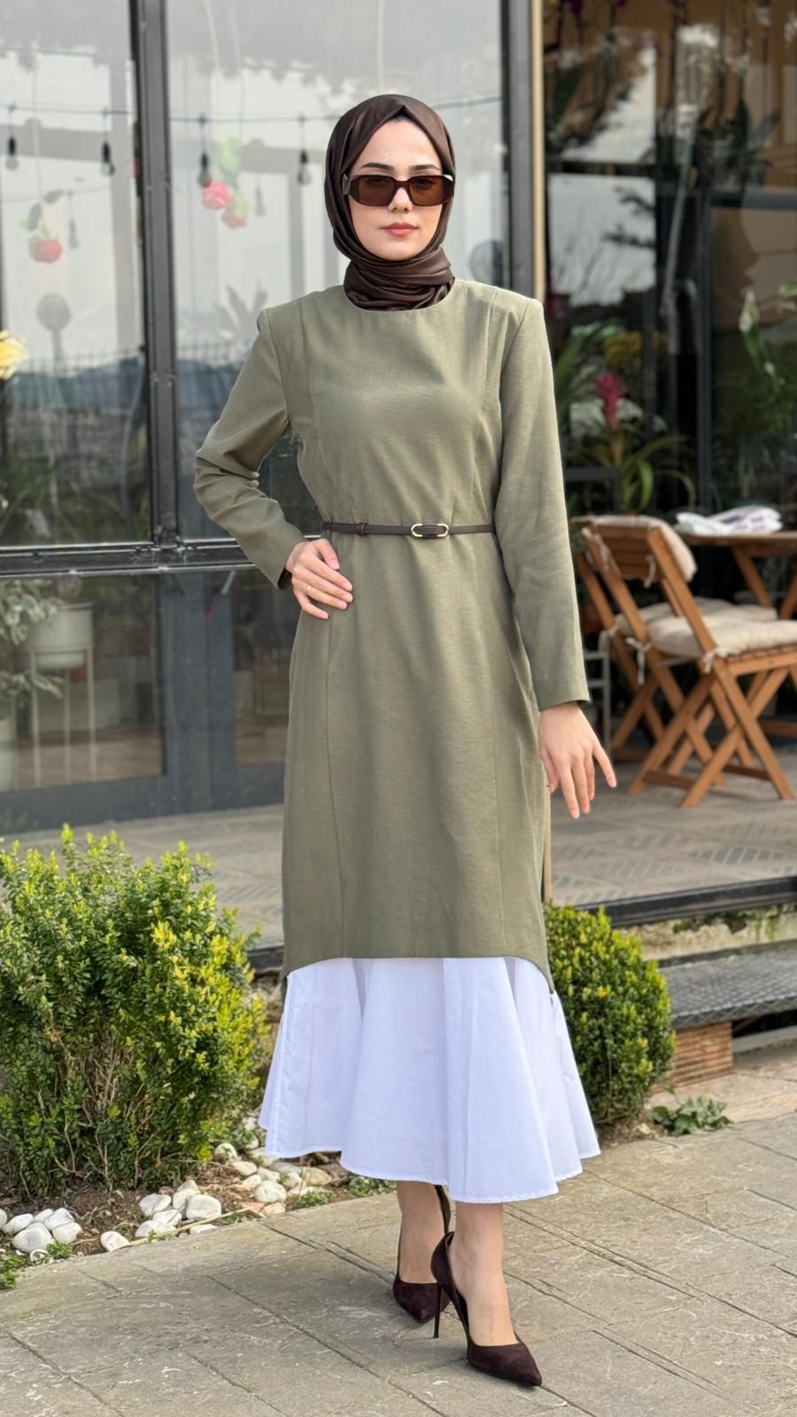 VUU Eteği Poplin Twill Elbise 26ss5027