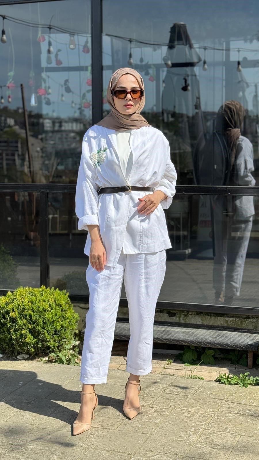 VUU Keten Kimonolu Takım tk7006