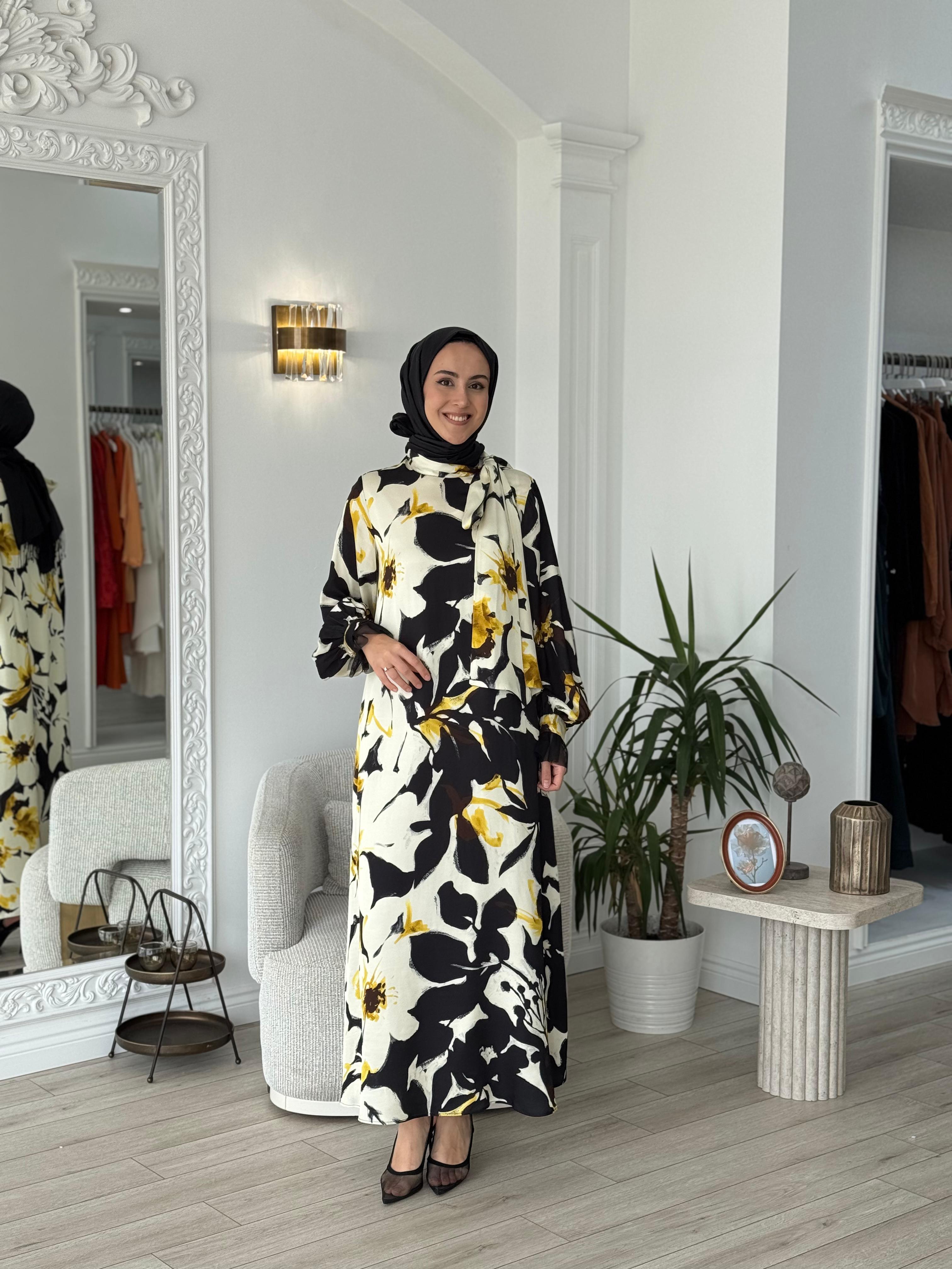 Zems Çiçekli Elbise 2647