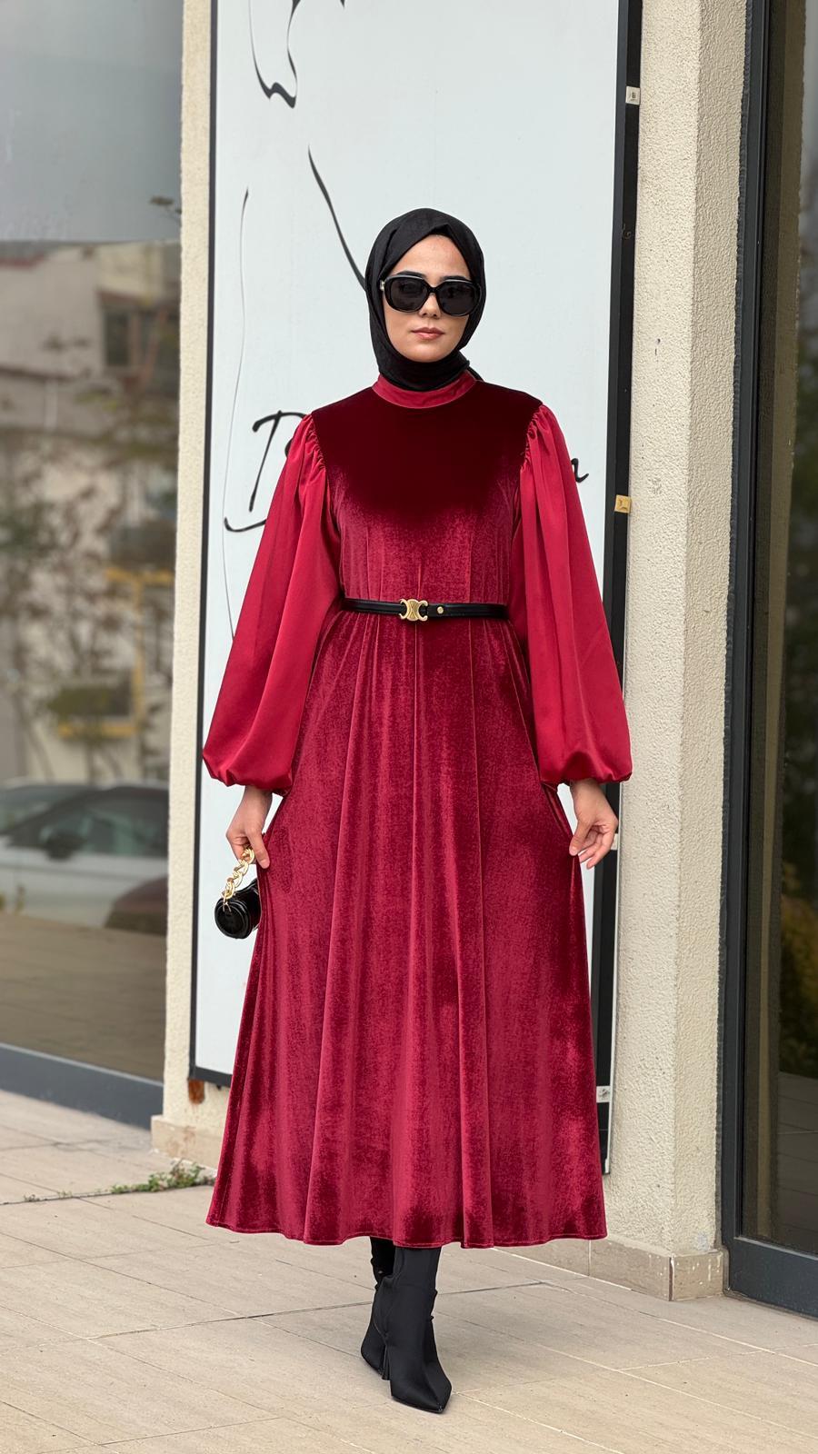 Zems Elbise Kırmızı 2764