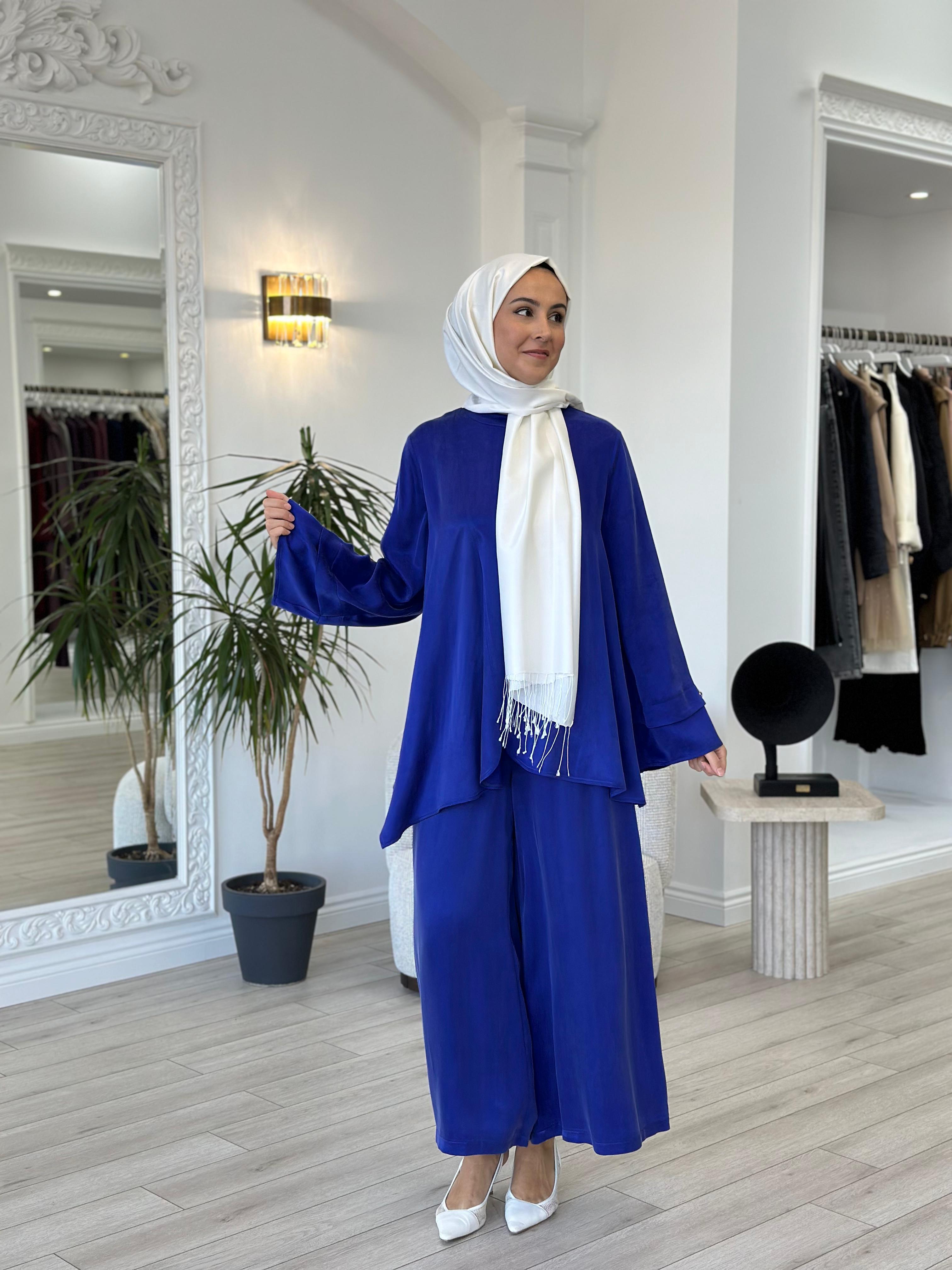 Zems İpek Tunik Takım Mor Zems-45082544