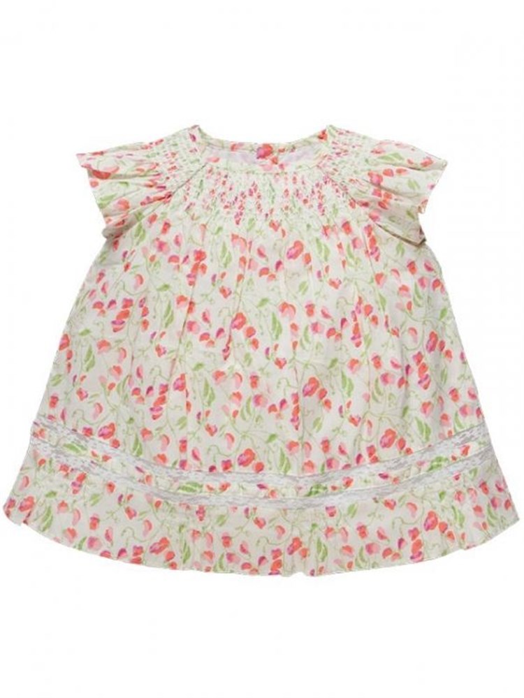 Chicco Çiçekli Elbise - Gri