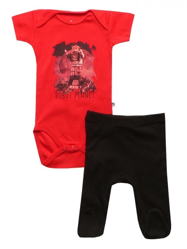 Bebeque Robot Planet Set - Kırmızı