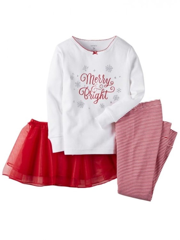 Carter's 3 Parça Pijama Takımı- Christmas