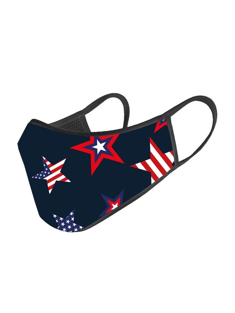 3 Katlı Çocuk Maskesi - USA Flag