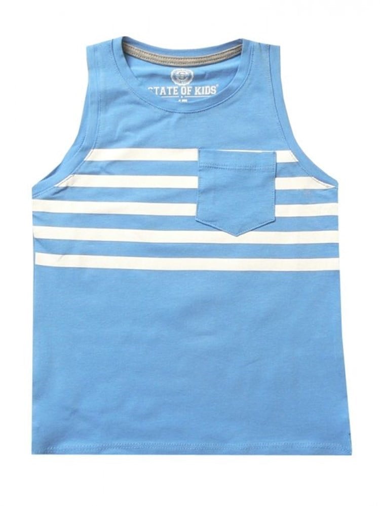 State of Kids Beyaz Çizgili Atlet
