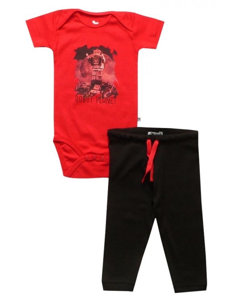 Bebeque Robot Planet Set - Kırmızı