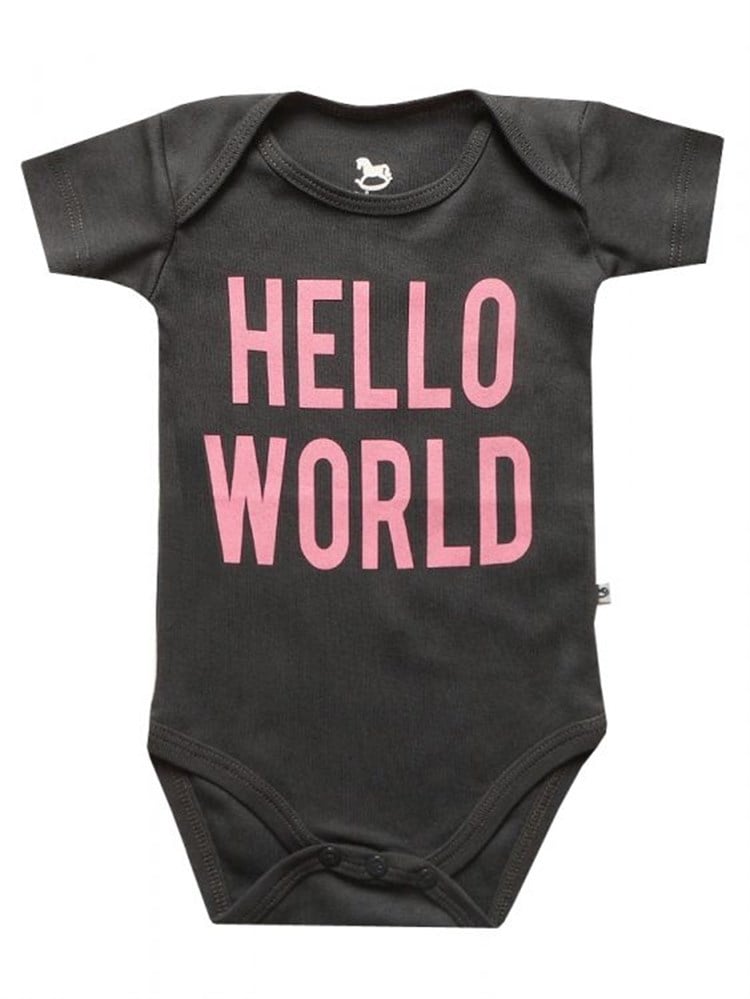 Bebeque Hello World Body - Antasit-Pembe