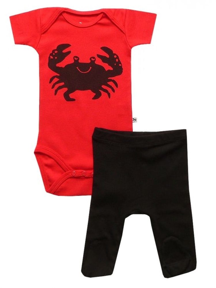 Bebeque Sevimli Yengeç Set - Kırmızı