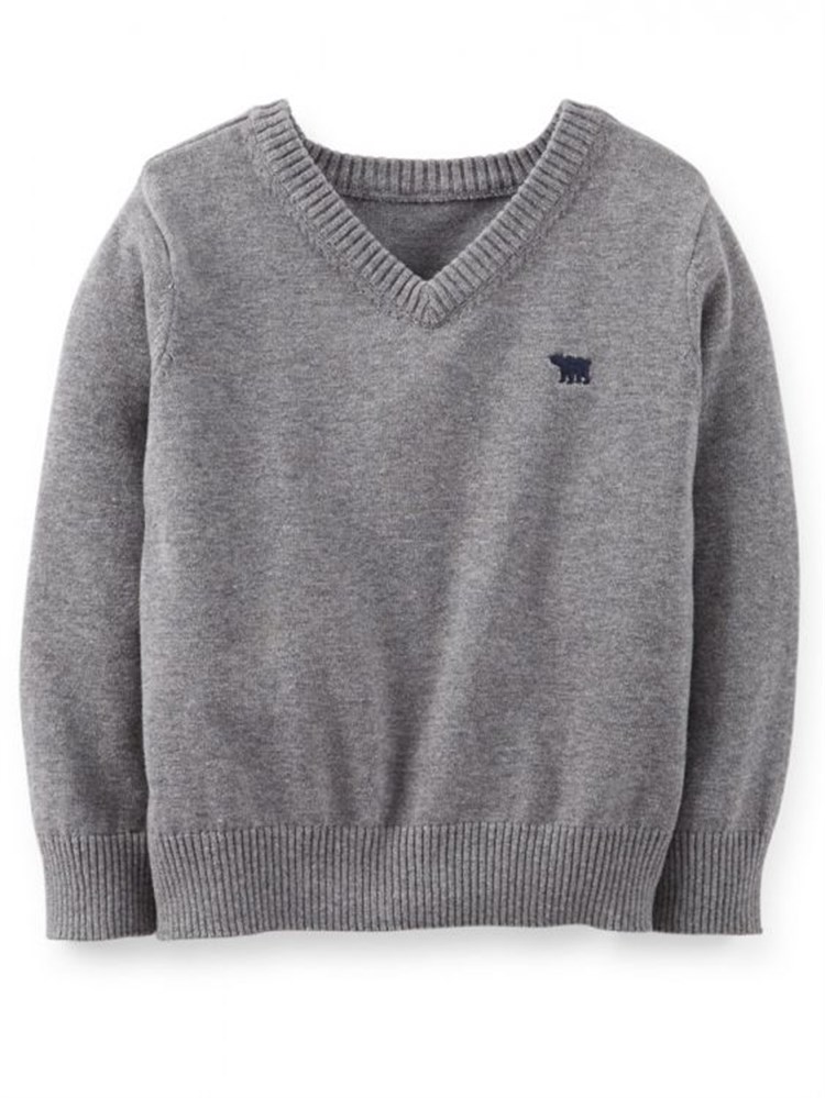 Carter's V Yaka Sweatshirt - Gri