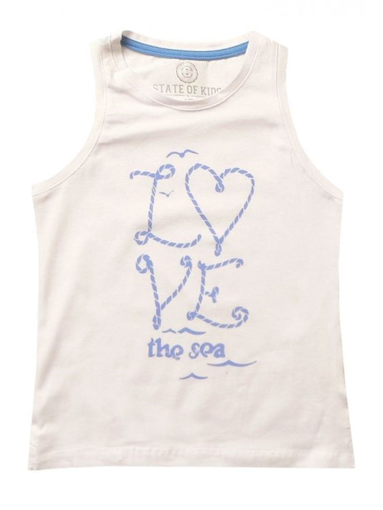 State of Kids Deniz Aşkı Atlet - Beyaz