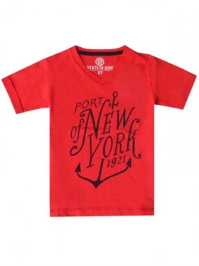 State of Kids Port Of New York T-Shirt - Kırmızı