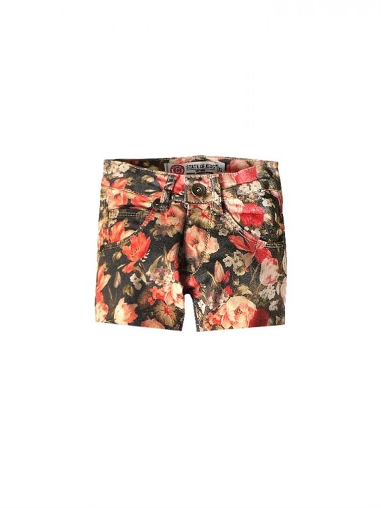 State of Kids Çiçekli Şort - Red Roses