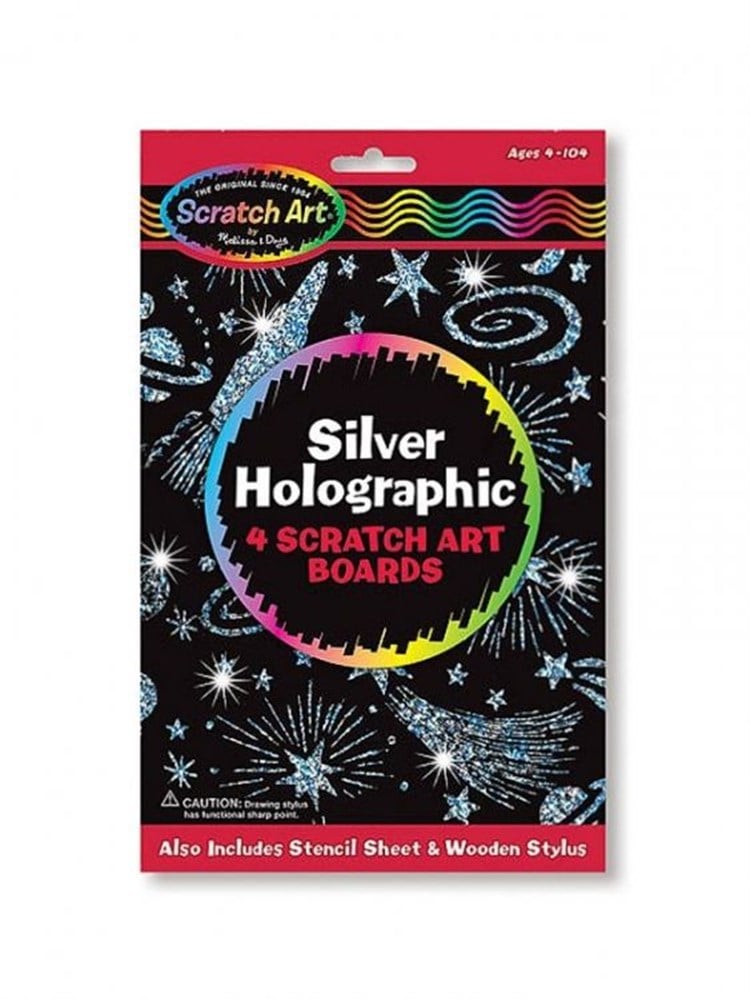 Melissa & Doug Gümüş Hologram - Kazıma Sanatı