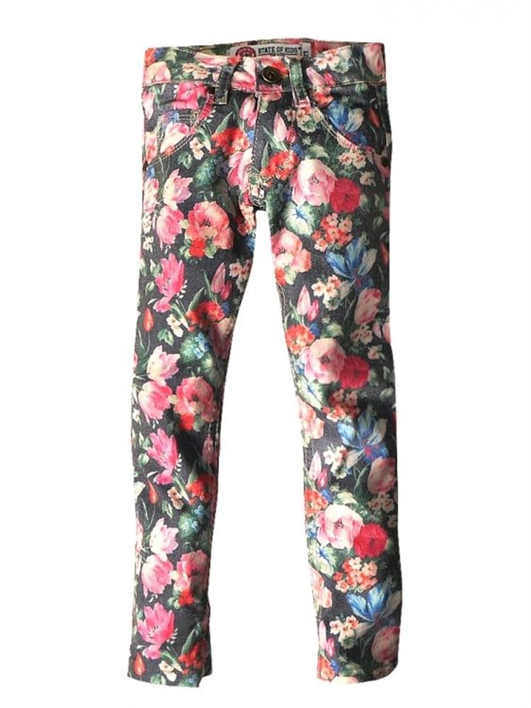State Of Kids Çiçekli Pantolon - Pink Roses