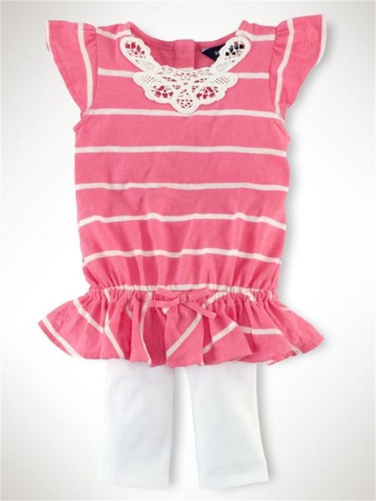 Ralph Lauren Denizci Kız Set - Çizgili