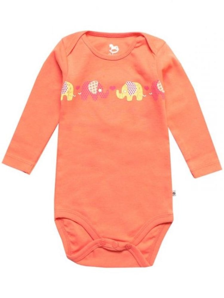 Bebeque Kiki Uzun Kollu Body - Turuncu