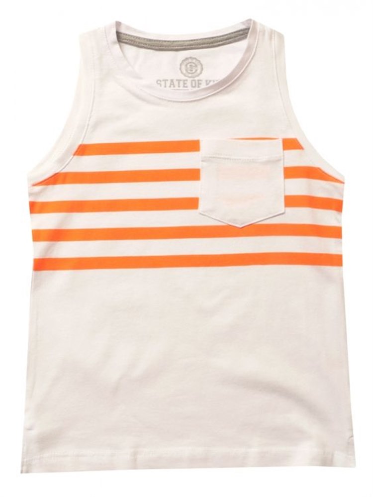 State of Kids Turuncu Çizgili Atlet