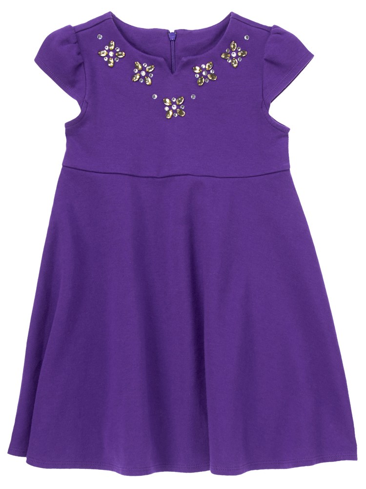 Gymboree Purple Flower Elbise 