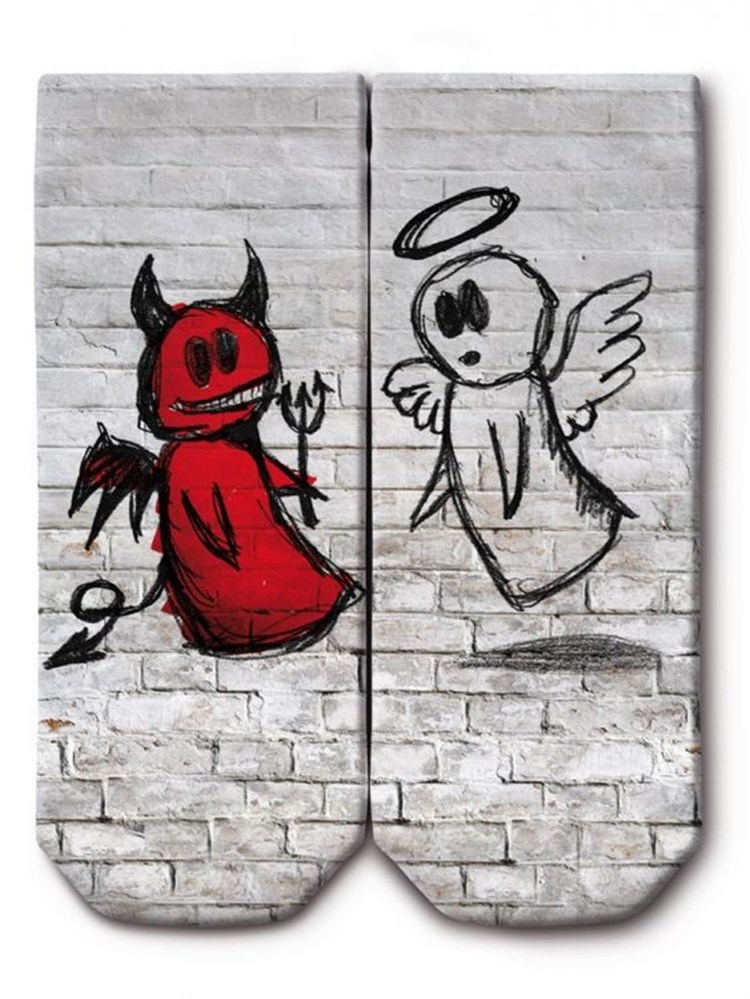 Ogobongo Dijital Baskılı Patik Çorap / 35-39 Numara