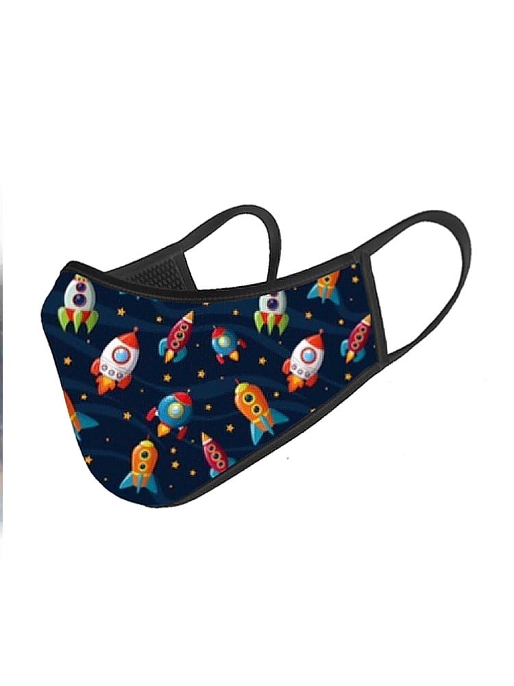 3 Katlı Çocuk Maskesi - UZAY