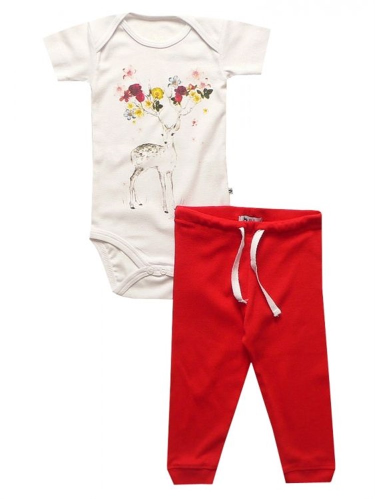 Bebeque Minik Bambi Set - Beyaz