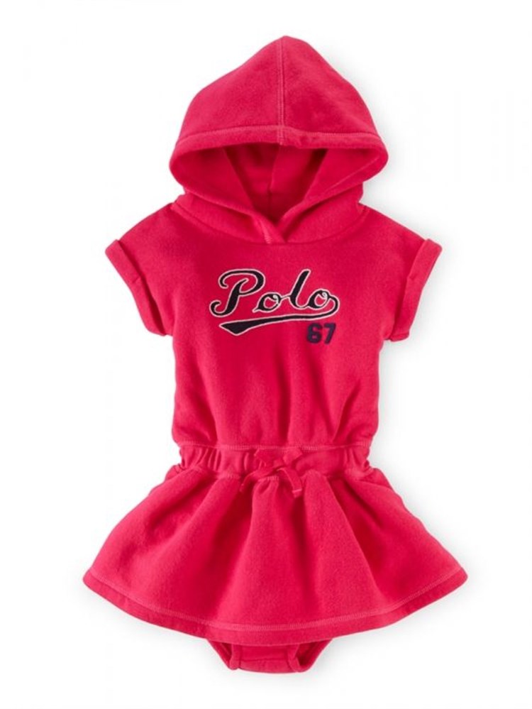 Ralph Lauren Kapüşonlu Elbise - Pembe