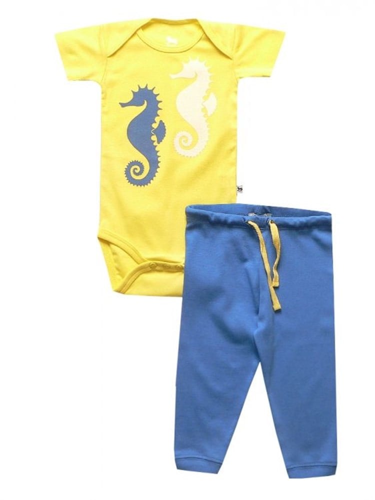Bebeque Deniz Atı Set - Sarı
